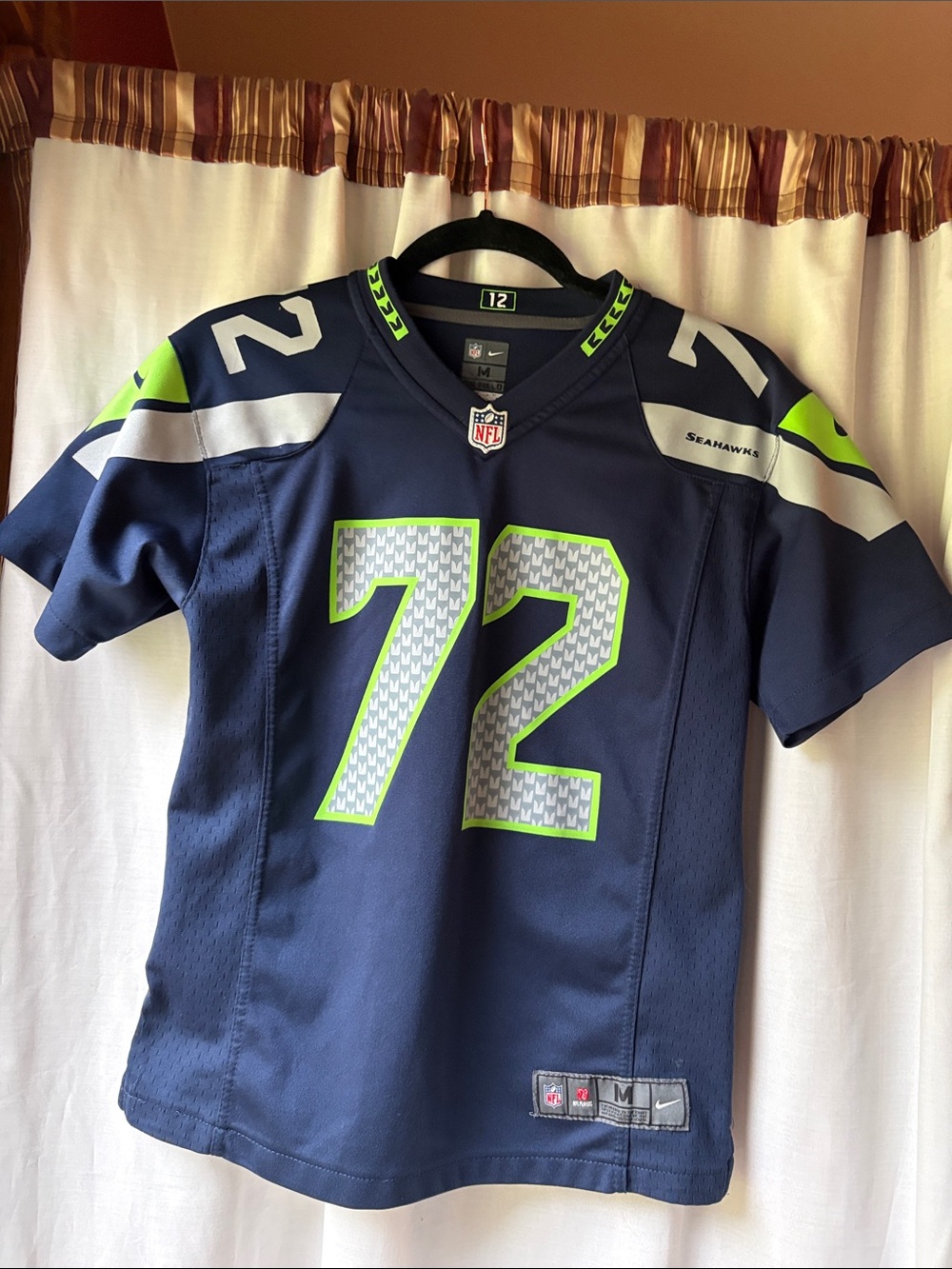 NFL Seattle Seahawks Men’s Navy #72 Replica Jersey